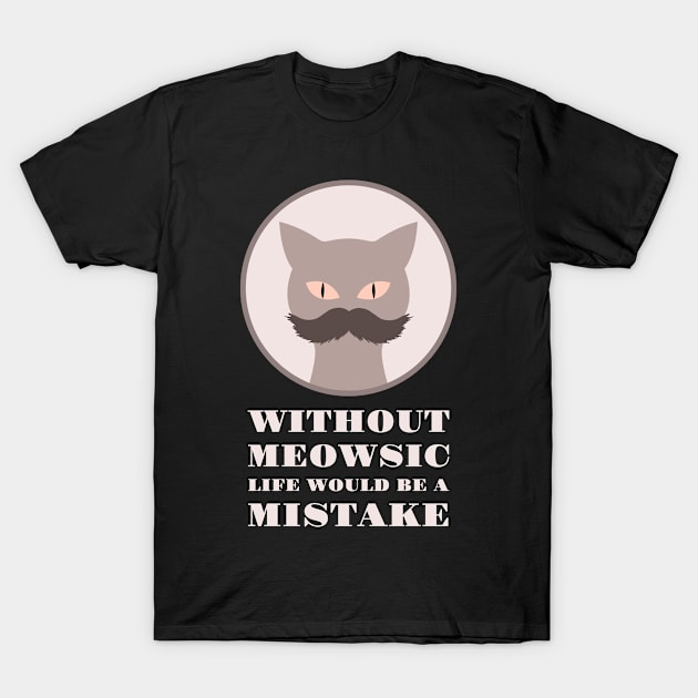 Friedrich Nietzsche Cat T-Shirt by sqwear